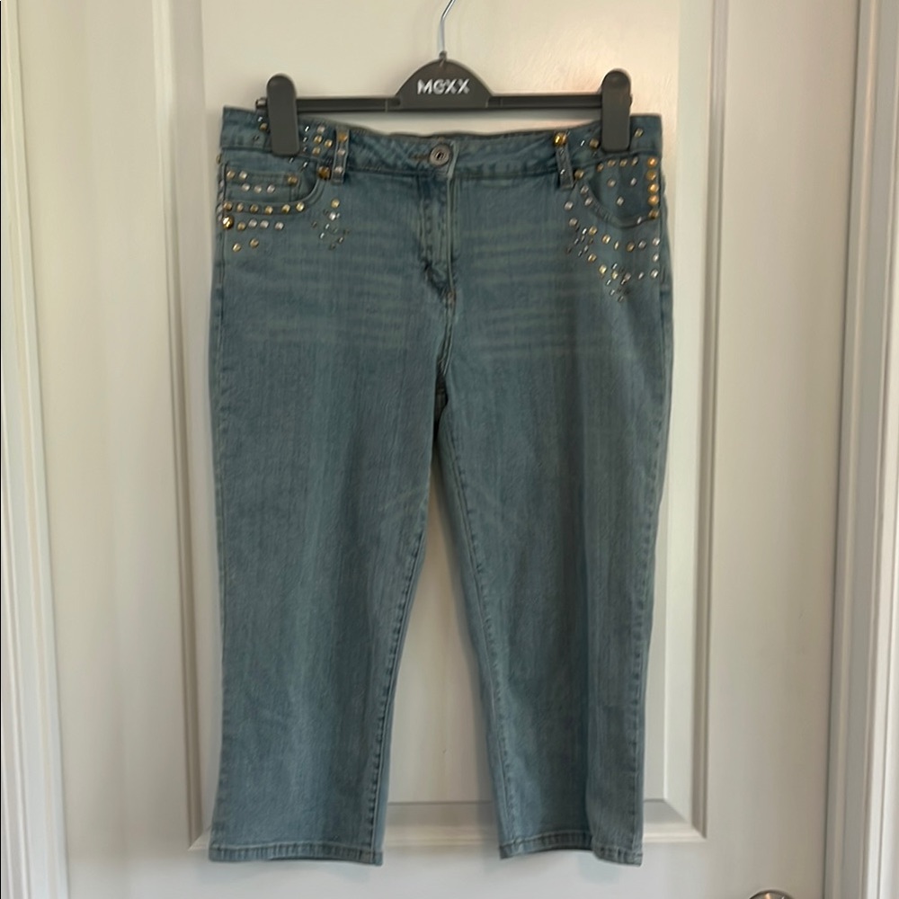 Unbranded studded jean capris size lg